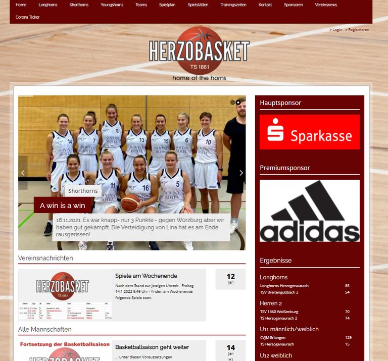 Dassler | Internet- und EDV-Dienstleistung  Herzogenaurach| Referenzen Ehrenamt | HERZOBASKET